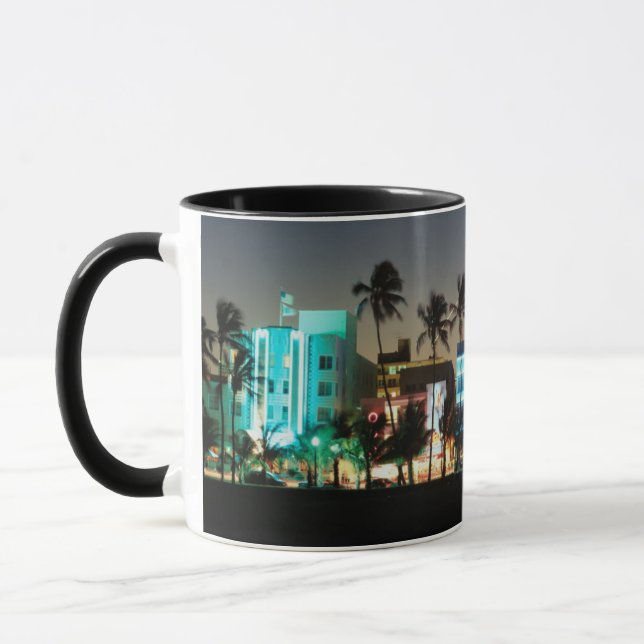 USA, Florida, Miami Beach, Ocean Drive, Art Deco Mugg (Vänster)