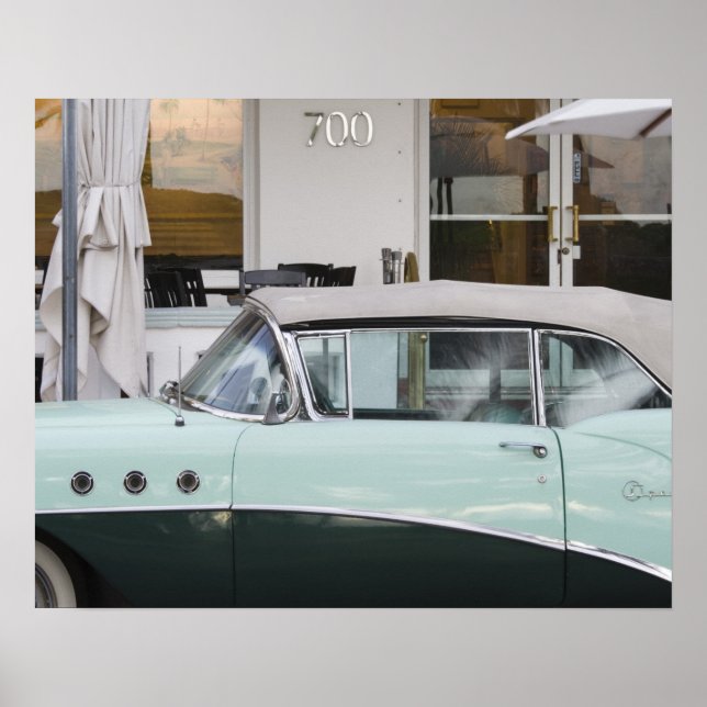 USA, Florida, Miami Beach: South Beach, 1956 Poster (Framsidan)