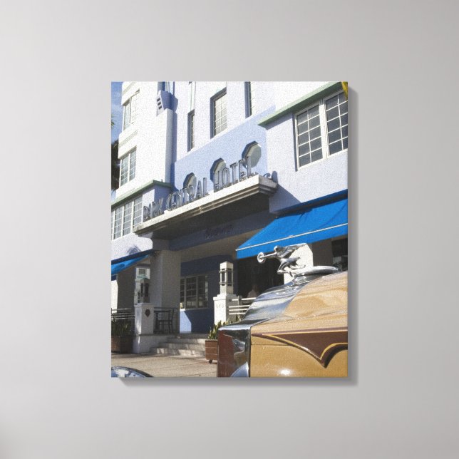 USA, Florida, Miami Beach: South Beach, Art Deco Canvastryck (Framsida)