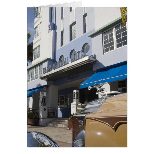 USA, Florida, Miami Beach: South Beach, Art Deco Hälsningskort (Framsidan)