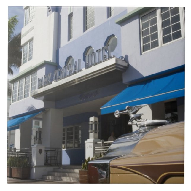 USA, Florida, Miami Beach: South Beach, Art Deco Kakelplatta (Framsidan)