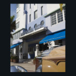 USA, Florida, Miami Beach: South Beach, Art Deco Poster<br><div class="desc">COPYRIGHT Walter Bibikow / DanitaDelimont.com | US10 WBI0165.jpg | USA,  Florida,  Miami Beach: South Beach,  Art Deco Hotels,  Park Central Hotel och 1930-talet Car</div>