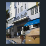 USA, Florida, Miami Beach: South Beach, Art Deco Poster<br><div class="desc">COPYRIGHT Walter Bibikow / DanitaDelimont.com | US10 WBI0165.jpg | USA,  Florida,  Miami Beach: South Beach,  Art Deco Hotels,  Park Central Hotel och 1930-talet Car</div>