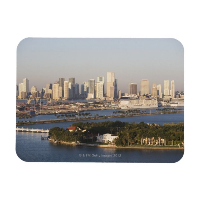 USA, Florida, Miami, Cityscape med kusten Magnet (Horisontell)