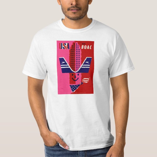 USA ~ Fly BOAC Tee (Framsida)