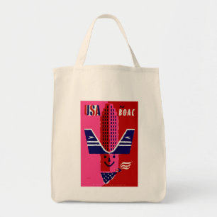 USA ~ Fly BOAC Tygkasse