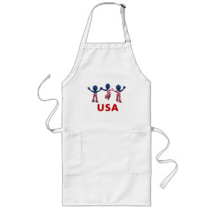 USA folk Långt Förkläde