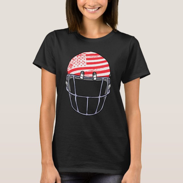 Usa Football Helmet Iports Hobby Manar Women T Shirt (Framsida)