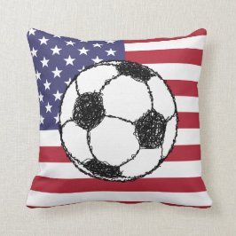 USA Football Sketch Kudde