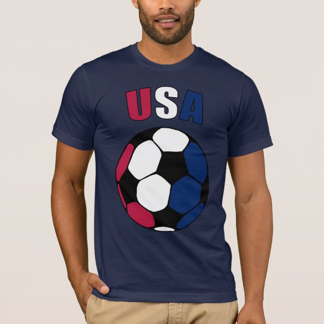 USA Footy (mörk) Tee (Framsida)
