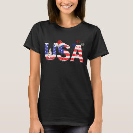 USA för jul T Shirt