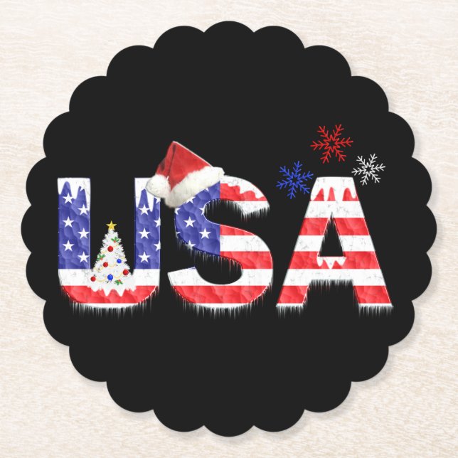 USA för jul Underlägg Papper (Framsida)