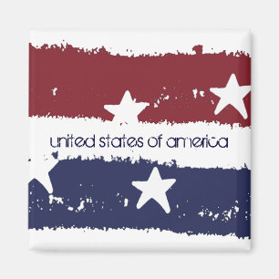 USA för lantlig stars och stripes patriotisk Magnet