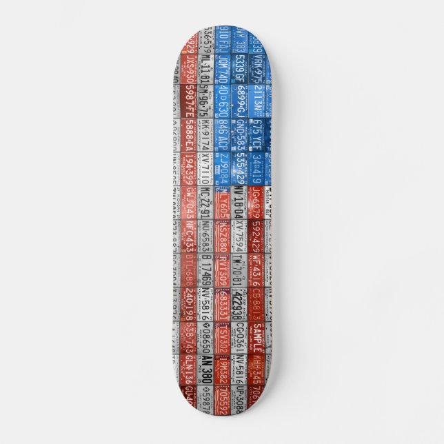 USA för Michigan registreringsskyltflagga Skateboard Bräda 19,5 Cm (Framsida)
