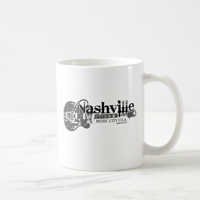 USA för Nashville musikstad mugg (Höger)