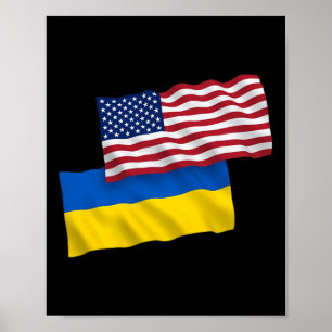 Usa för Ukraina - Ukraina Stark Kläder Poster