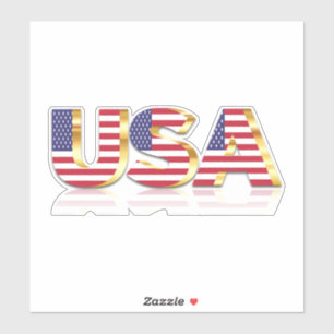 USA - Förenta staterna - Flagga - Patriotic Klistermärken
