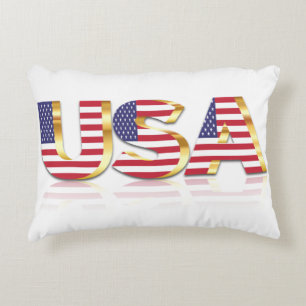 USA - Förenta staterna - Flagga - Patriotic Prydnadskudde