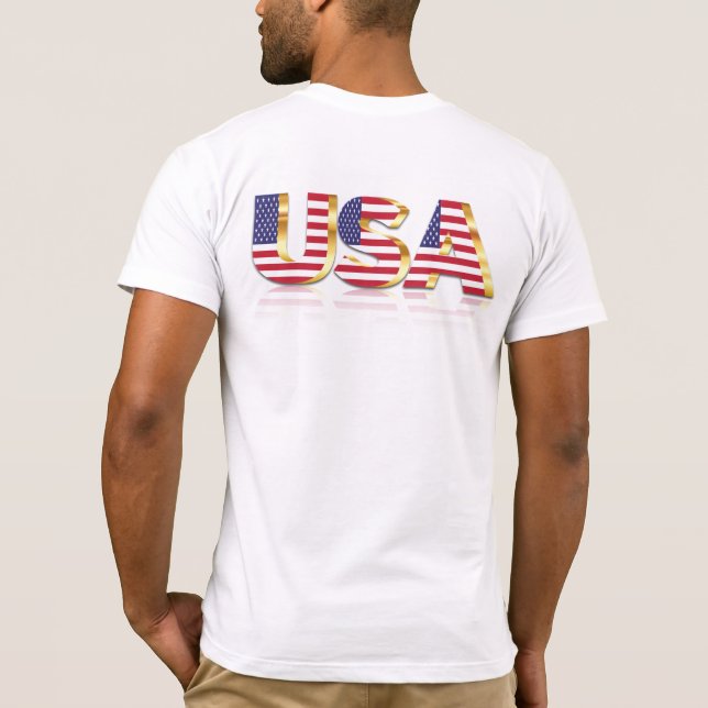 USA - Förenta staterna - Flagga - Patriotic T Shirt (Baksida)