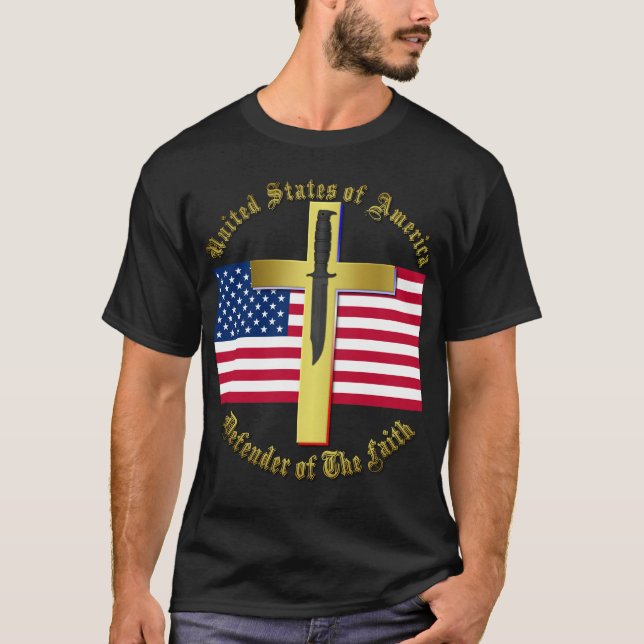 USA - försvarare av tron T Shirt (Framsida)