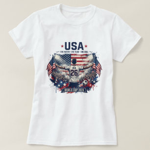 USA Fotboll 2026 Fan Utstyr Patriotisk Amerikansk  T Shirt