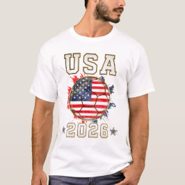 USA Fotboll - Amerikansk Fotbollsfanpresent 2026 T Shirt