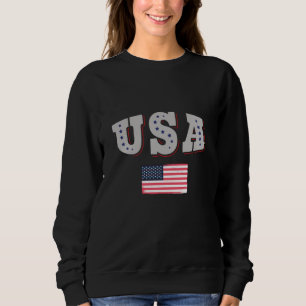 USA Fotboll Fan Jersey Tröja Amerikansk Flagga