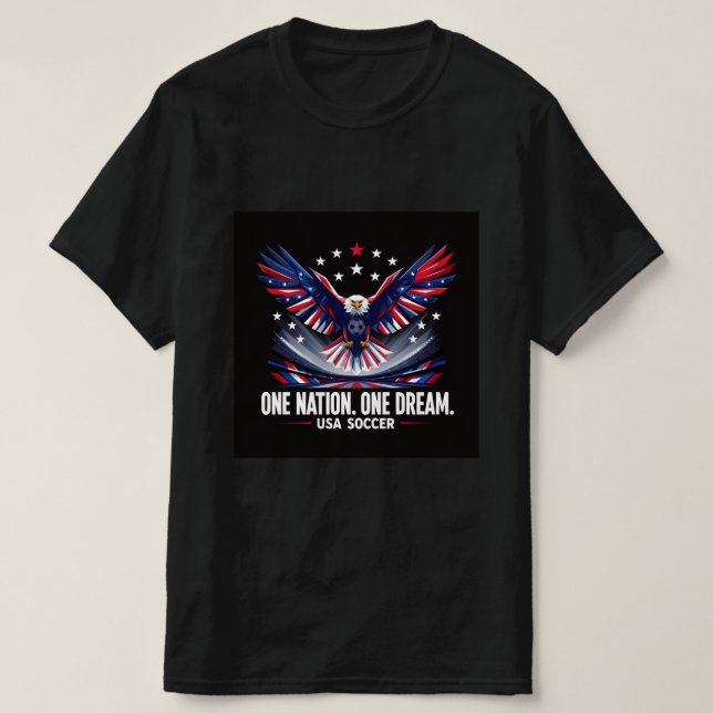 USA Fotboll Fan T-Shirt  (Design framsida)