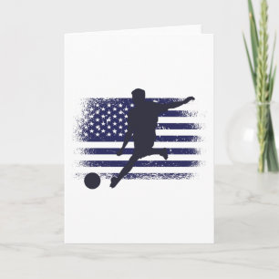 USA Fotboll Fan Tröja Amerikansk Flagga Kort