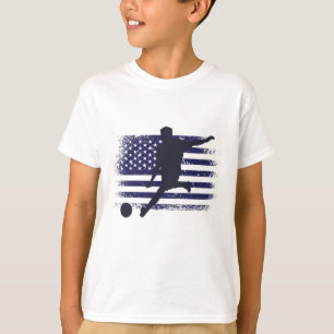 USA Fotboll Fan Tröja Shirt Amerikansk Flagga