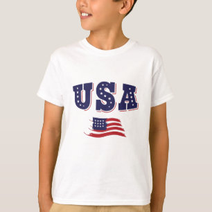 USA Fotboll Fan Tröja Shirt Amerikansk Flagga