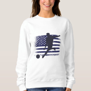 USA Fotboll Fan Tröja Shirt Amerikansk Flagga