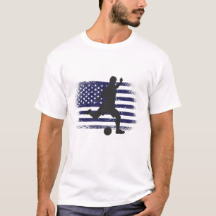 USA Fotboll Fan Tröja Shirt Amerikansk Flagga