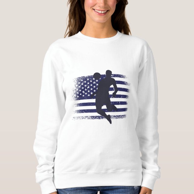 USA Fotboll Fan Tröja Shirt Amerikansk Flagga (Framsida)