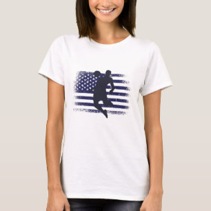 USA Fotboll Fan Tröja Shirt Amerikansk Flagga