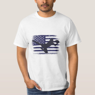 USA Fotboll Fan Tröja Shirt Amerikansk Flagga
