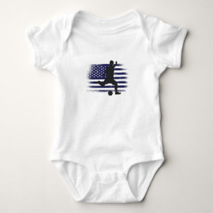 USA Fotboll Fan Tröja Shirt Amerikansk Flagga