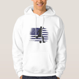USA Fotboll Fan Tröja Shirt Amerikansk Flagga Hoodie