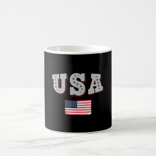 USA Fotboll Fan Tröja Shirt Amerikansk Flagga Kaffemugg