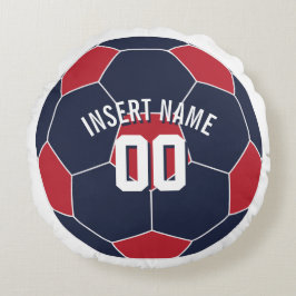 USA Fotboll i Namn Rund Kudde