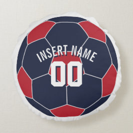 USA Fotboll i Namn Rund Kudde