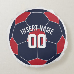 USA Fotboll i Namn Rund Kudde