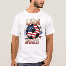 USA Fotboll med röda vita blåa stjärnor 2026