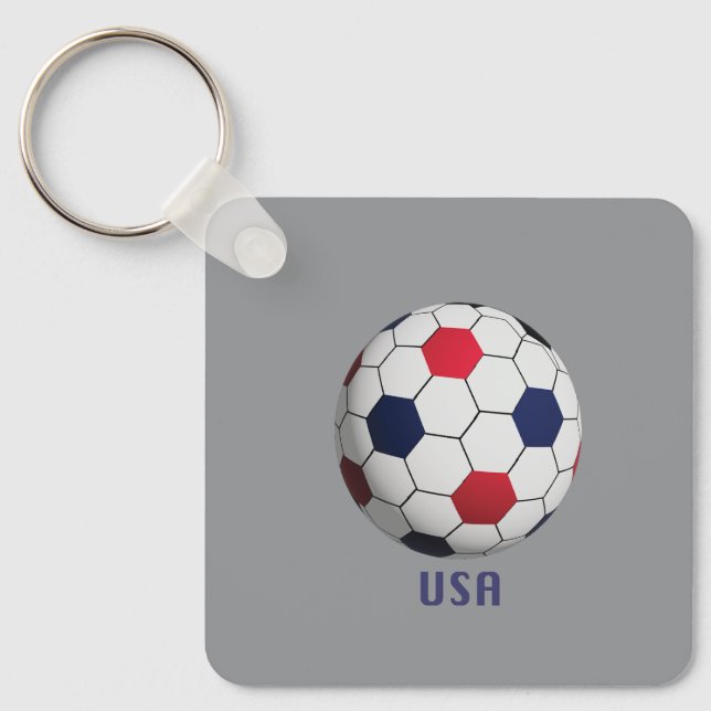 USA Fotboll Nyckelring (Framsida)