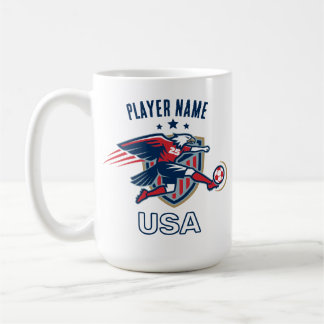 USA Fotboll Örn National Lag Patriotisk Handling Kaffemugg