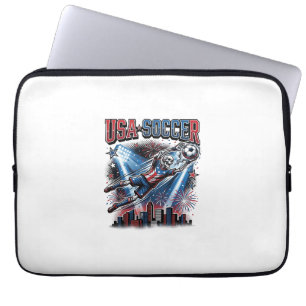 USA Fotboll Skelett Anfallare Nationer Premium Spo Laptop Fodral