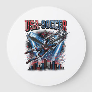 USA Fotboll Skelett Anfallare Nationer Premium Spo Stor Klocka