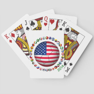 USA fotboll Spel Kort