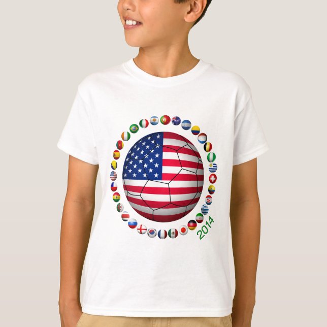 USA fotboll Tee (Framsida)