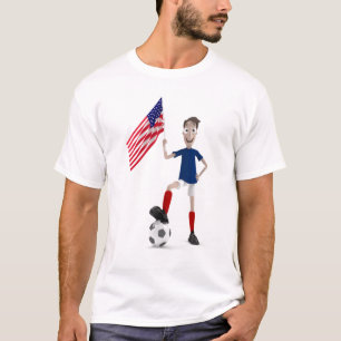 USA fotboll Tee Shirt